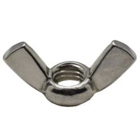 Гайка барашковая М10 DIN 315 нержавеющая сталь А4 американский тип