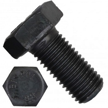 Болт с полной мелкой резьбой М8х1х90 DIN 961 класс прочности 8.8